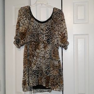 Beautiful  Leopard Print Summer Blouse